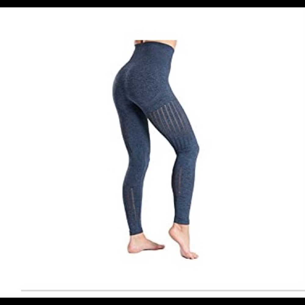 Heather blue seamless leggings